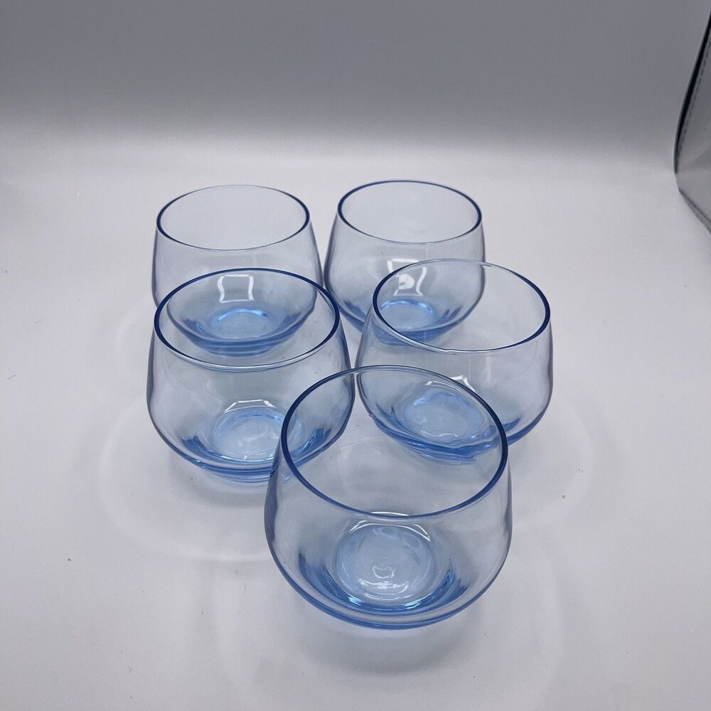 Blue Hue Bar Glasses Set Of 5